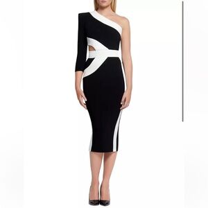 New Zhivago one-shoulder midi dress, size 2